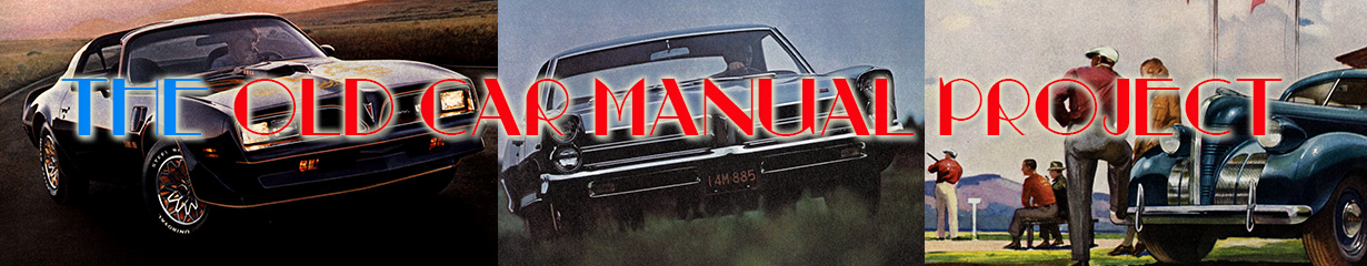 Buick manuals from the Old Car Manual Project