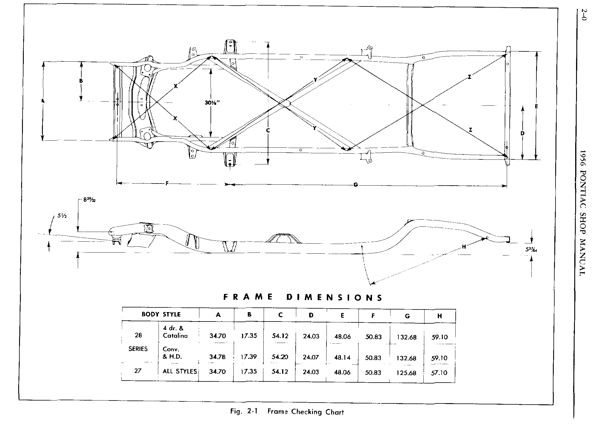 1956 Pontiac Shop Manual- Frame Page 1 of 2